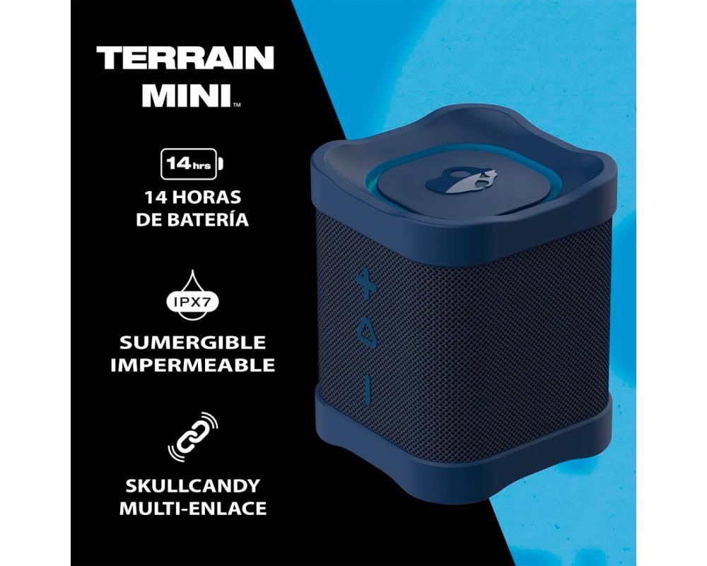 BOCINA SKULLCANDY TERRAIN MINI AZUL 14HR