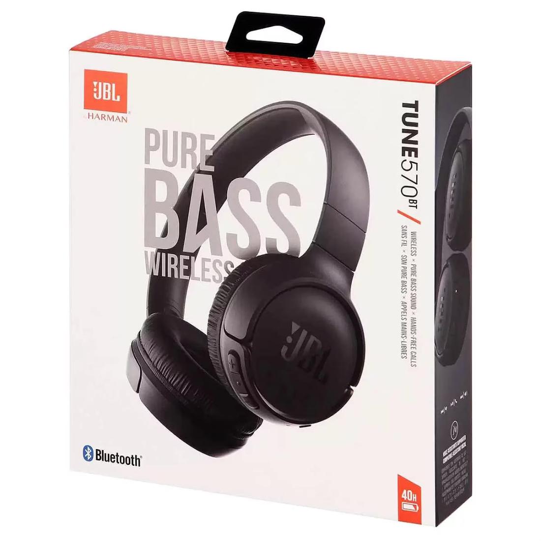 AUDIFONOS DIADEMA JBL TUNE 570 BLACK 40HRS