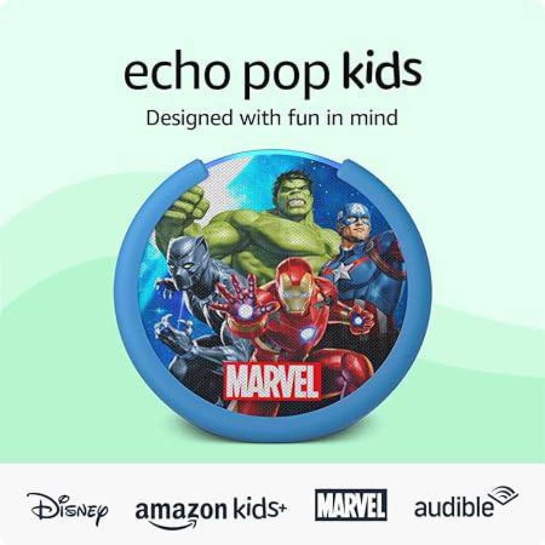 Bocina Alexa Echo Pop Marvel Héroes