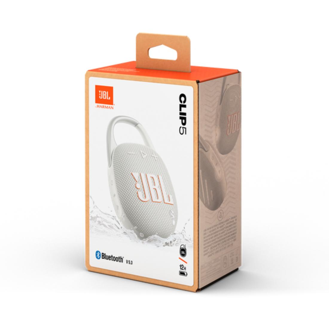BOCINA JBL CLIP5 BLUETOOTH 5.3 BLANCO 12h