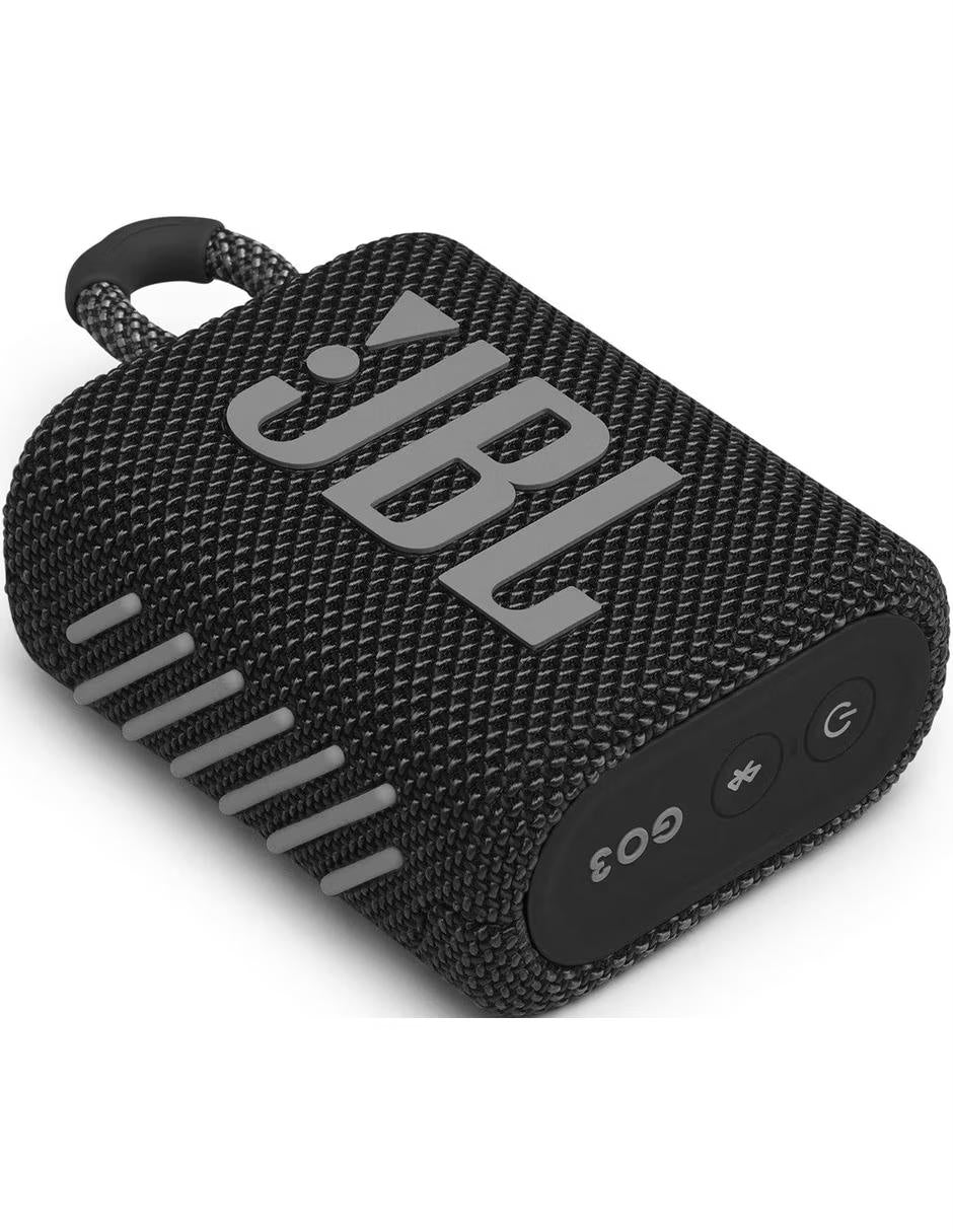 BOCINA JBL GO-3 PORTABLE BLACK 5h