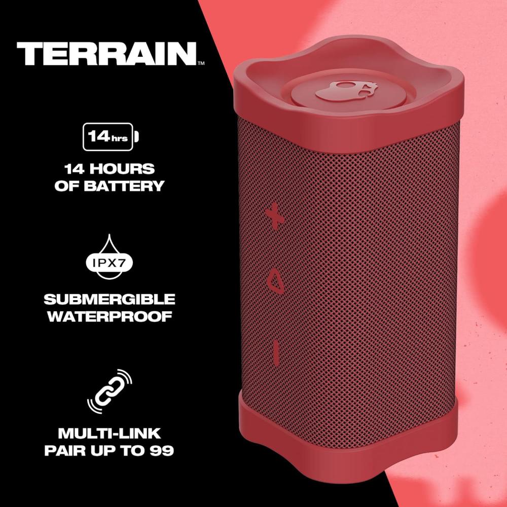 BOCINA SKULLCANDY TERRAIN ROJO 14HR