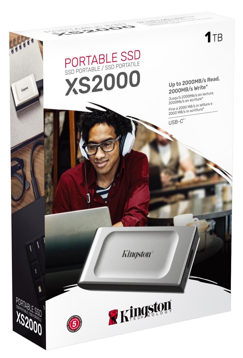 SSD ESTADO SOLIDO EXTERNO KINGSTON  2000 MBS XS2000