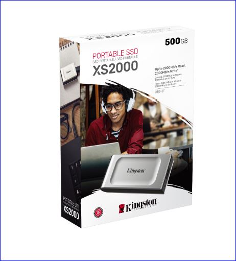 SSD ESTADO SOLIDO EXTERNO KINGSTON  2000 MBS XS2000