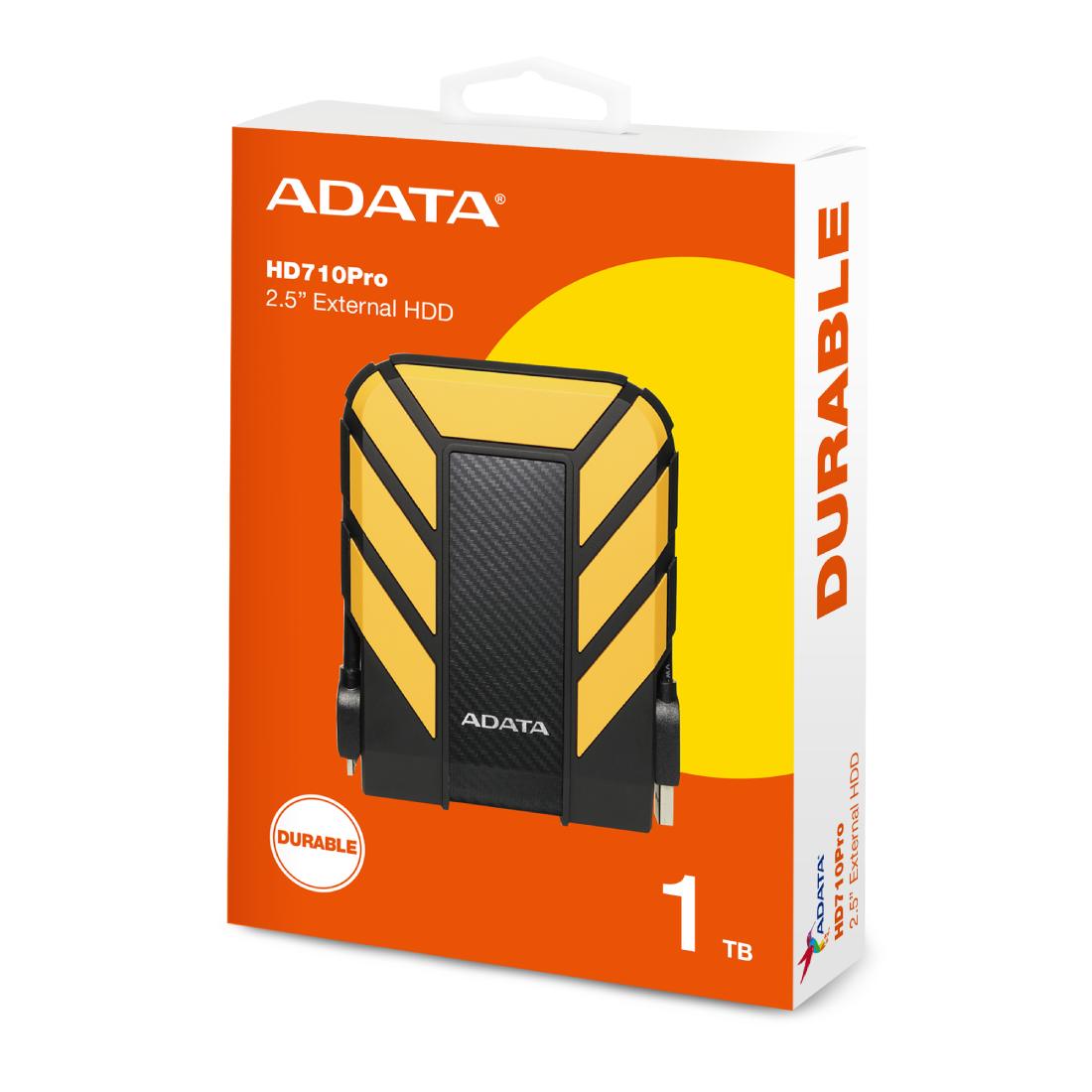 DISCO DURO EXTERNO ADATA HD710 PRO 1TB 3.1 Amarillo