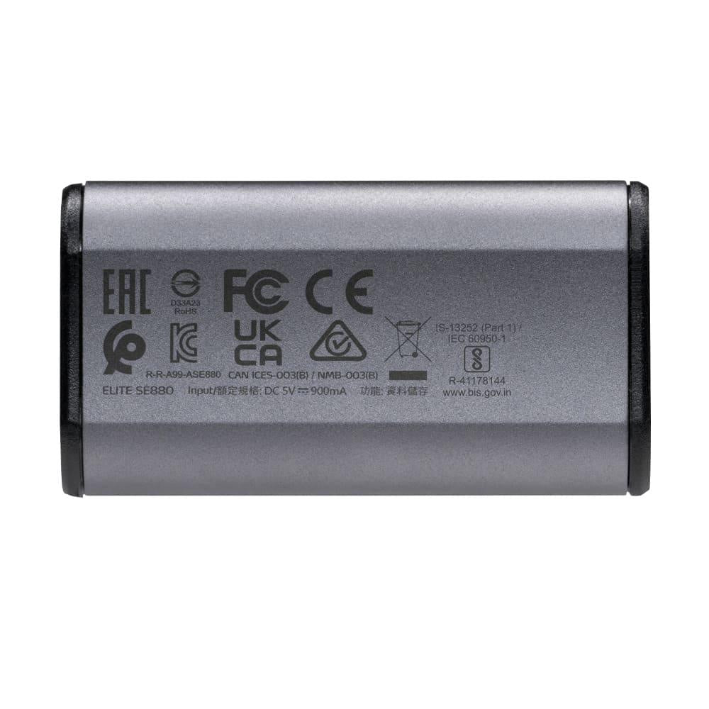 DISCO SSD ADATA EXTERNO 2000MB/S SE880 NEGRO 500GB