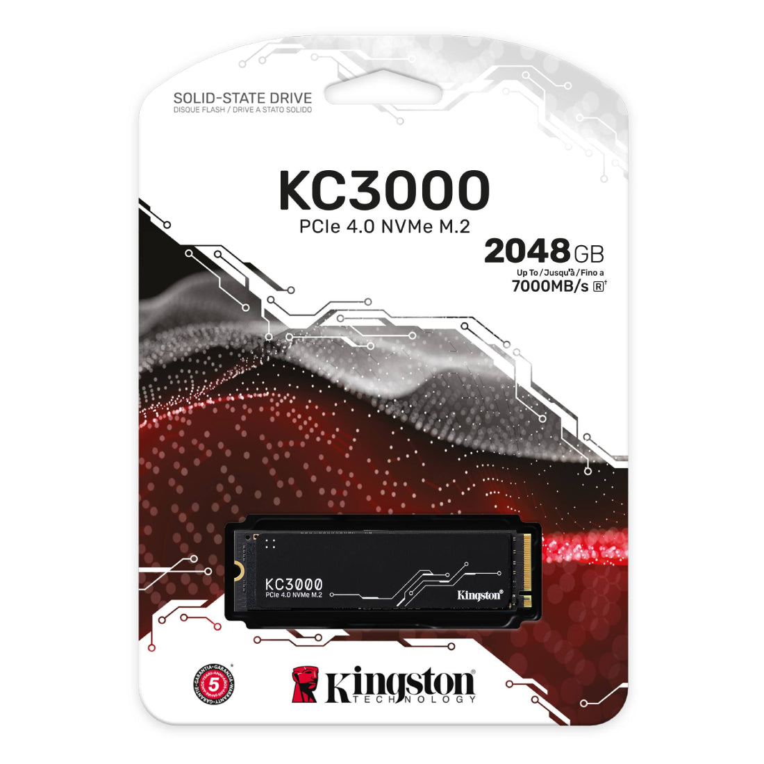 DISCO SSD KINGSTON KC3000 PCIe 4.0 NVME M.2 2048 GB 7000MB/S
