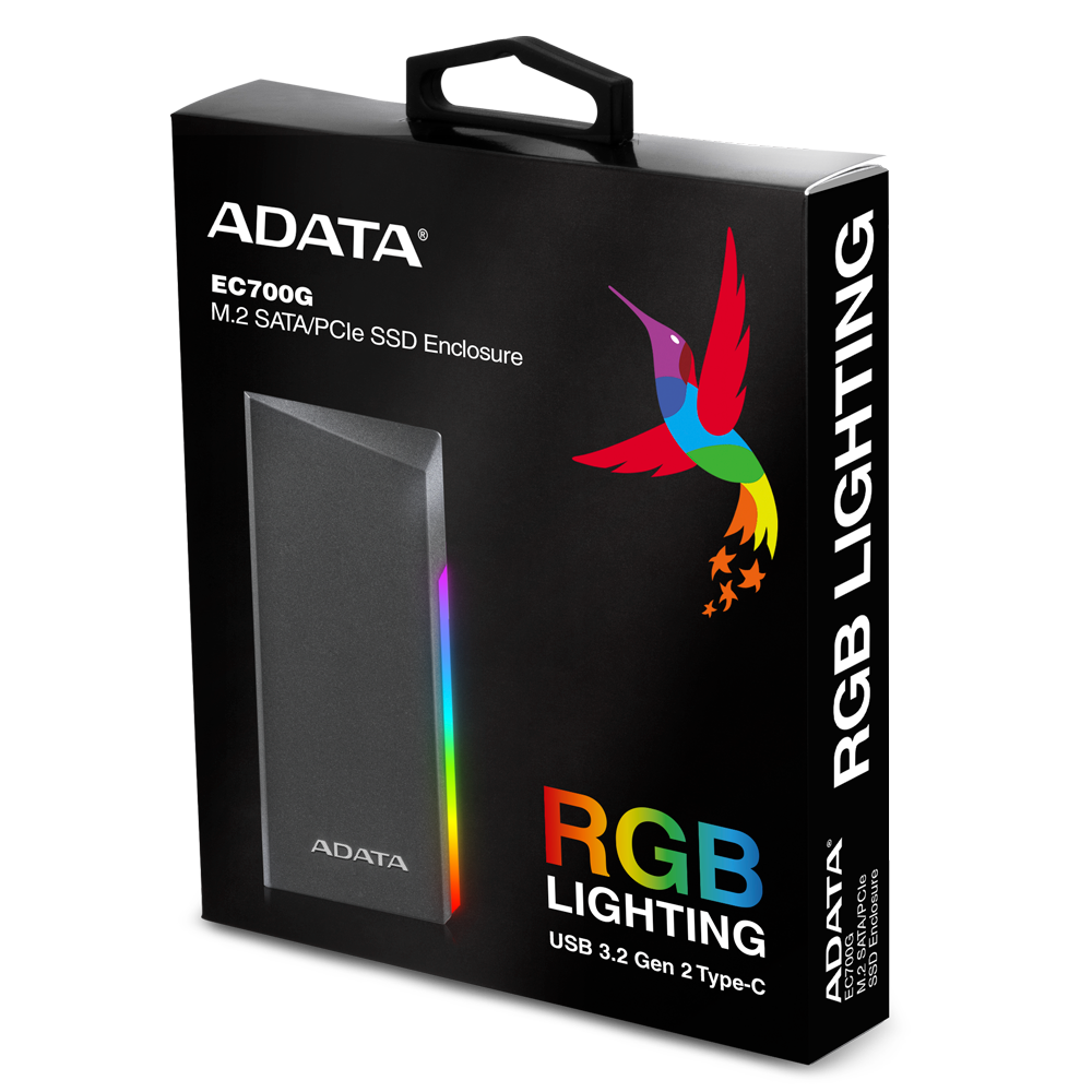 CASE ADATA XPG EC700 M .2 NEGRO RGB