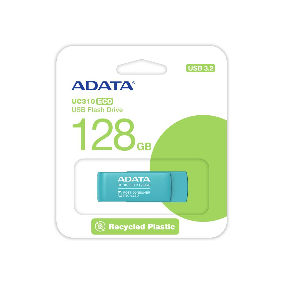 MEMORIA ADATA USB 128 UC310 ECO VERDE ESMERALDA 3.2