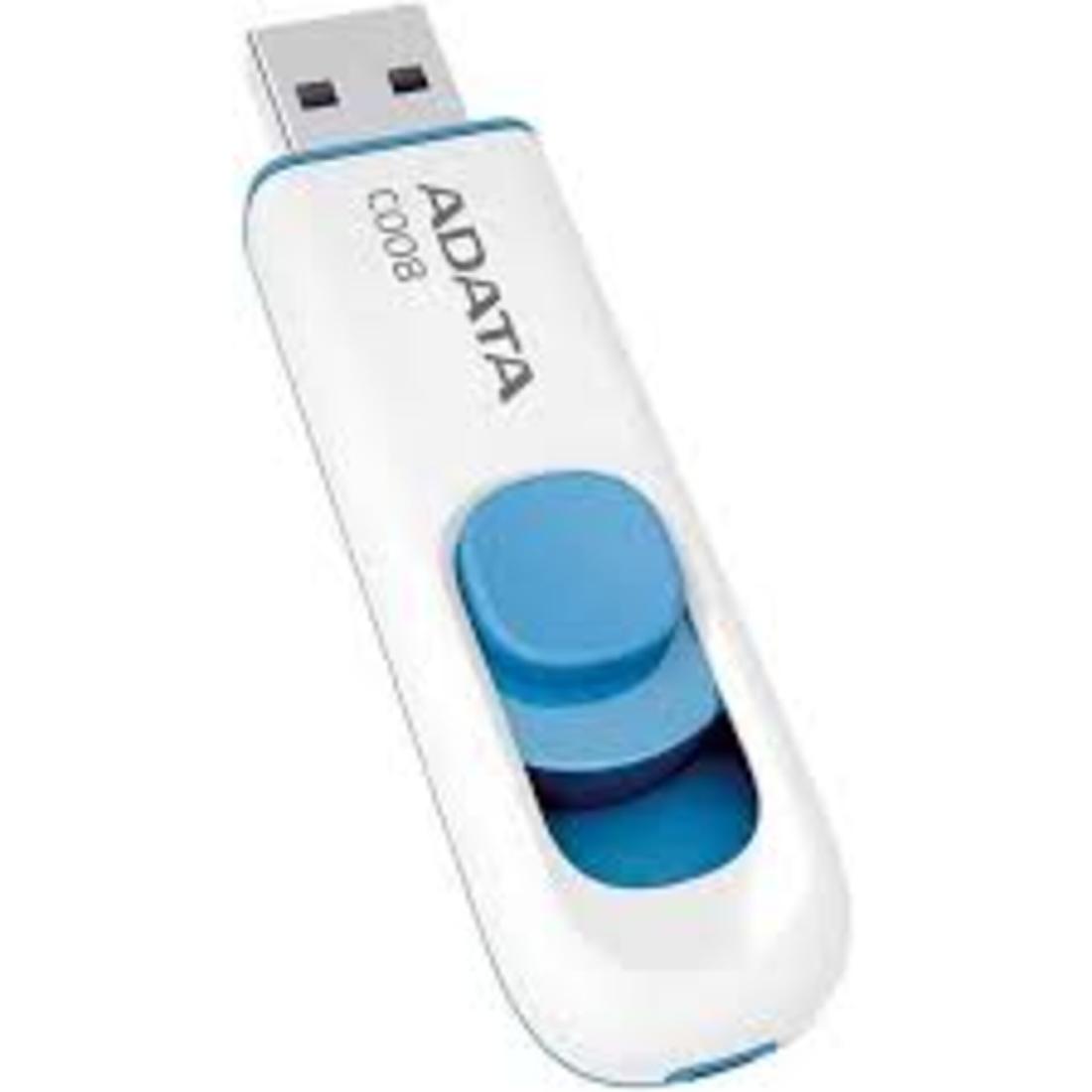 MEMORIA ADATA USB  16GB C008 BLANCO/AZUL