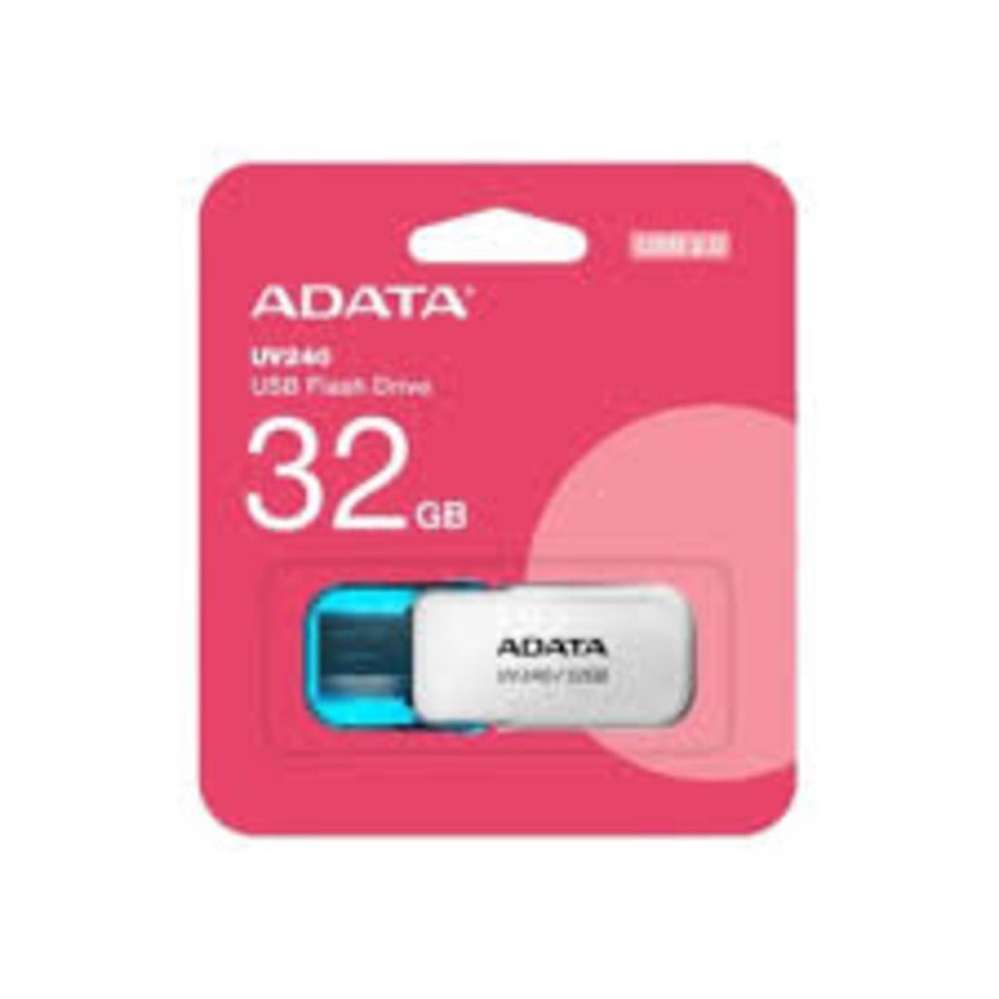 MEMORIA ADATA USB  32GB AUV240 BLANCO