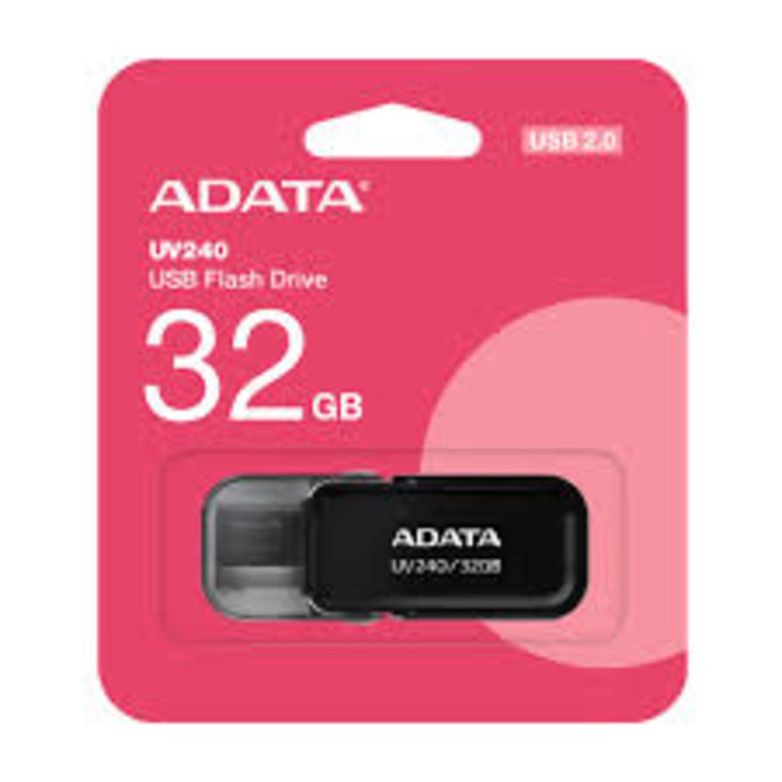 MEMORIA ADATA USB  32GB AUV240 NEGRO