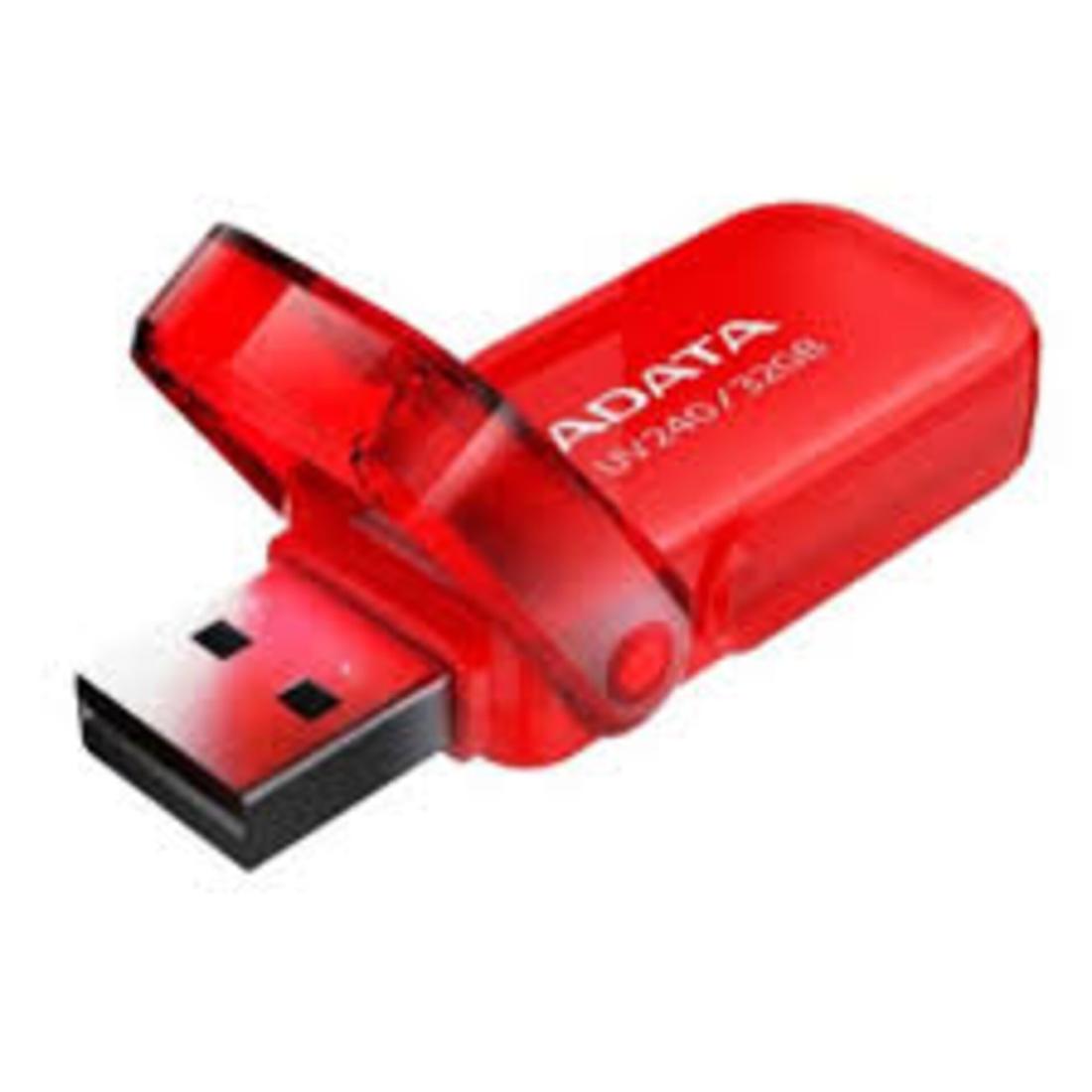 MEMORIA ADATA USB  32GB AUV240 ROJO