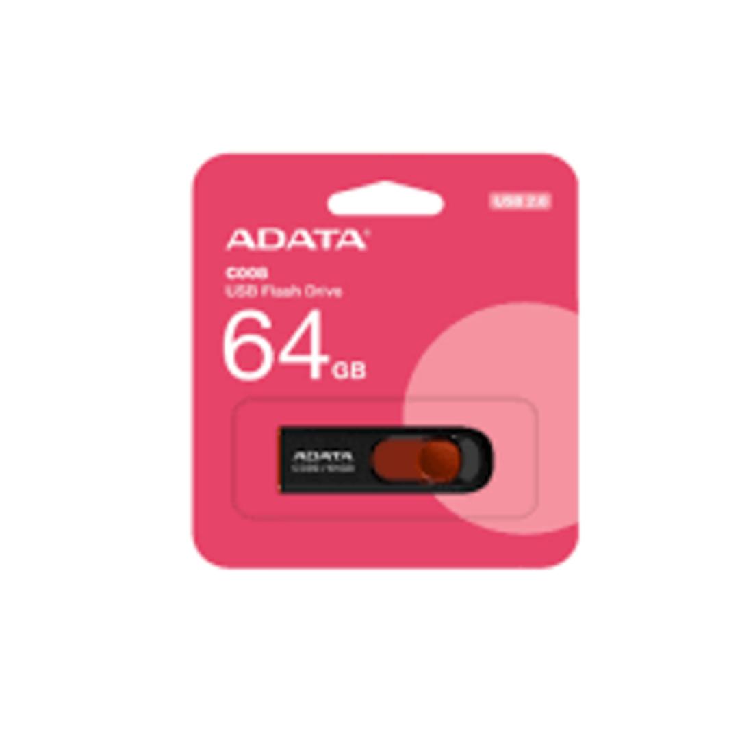 MEMORIA ADATA USB  64GB C008 NEGRO 2.0