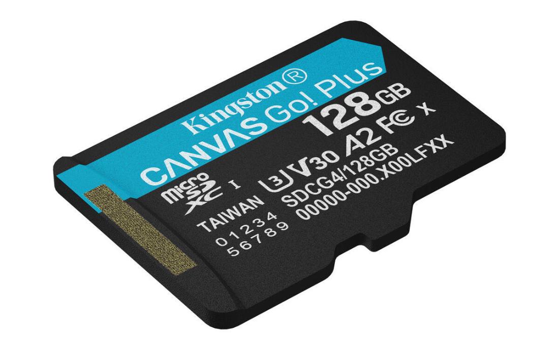 MEMORIA KINGSTON MICRO SD 128GB 200 MB/S V30 U3 CANVAS GO