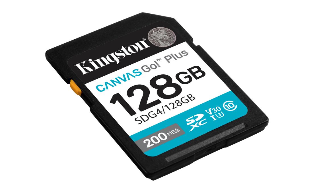 MEMORIA KINGSTON SD 128GB 200 MB/S V30 U3 CANVAS GO