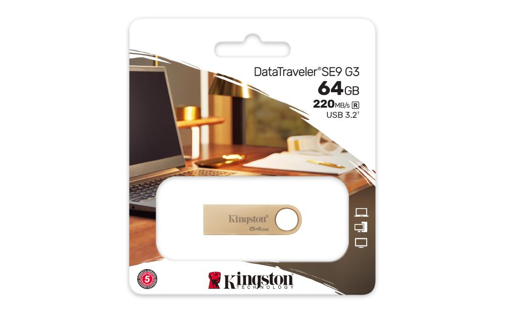 MEMORIA KINGSTON SE9 G3 64GB 3.2 200/100 SEG