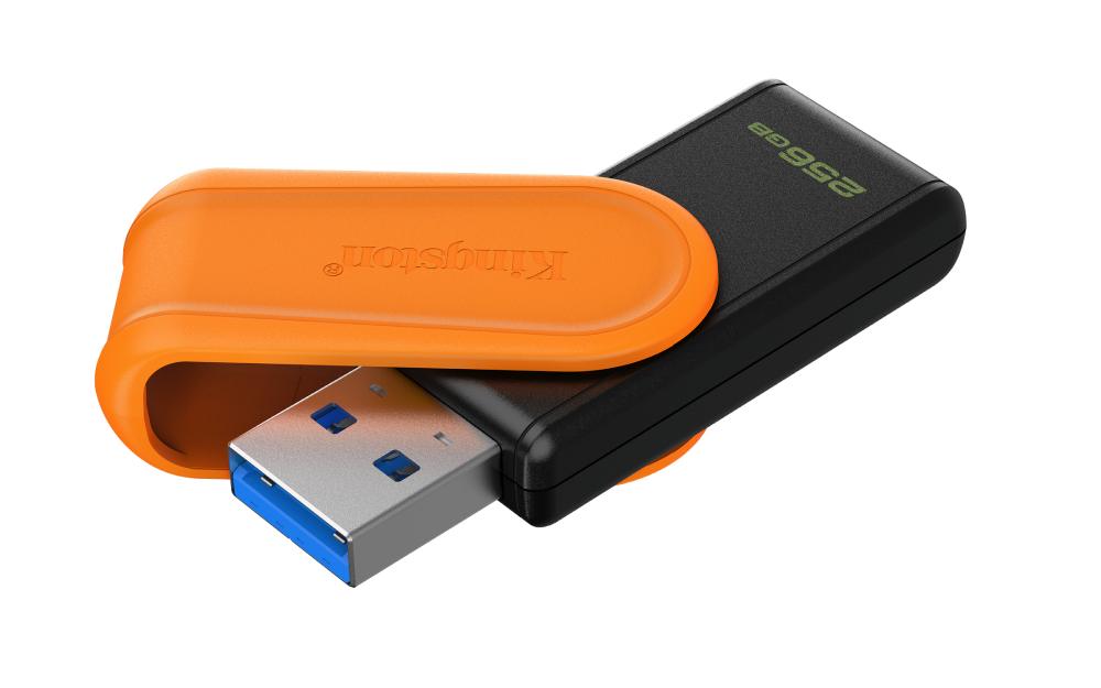 MEMORIA KINGSTON USB 256GB EXODIA S 3.2 ORANGE GIRATORIA