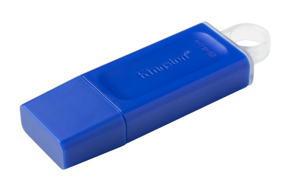 MEMORIA USB  KINGSTON 64 GB EXODIA 3.2 AZUL
