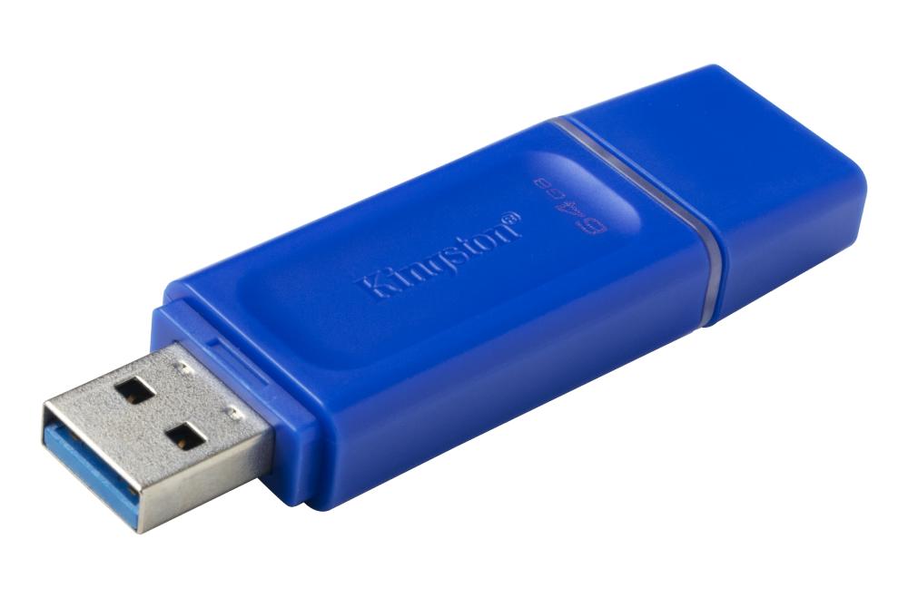 MEMORIA USB  KINGSTON 64 GB EXODIA 3.2 AZUL