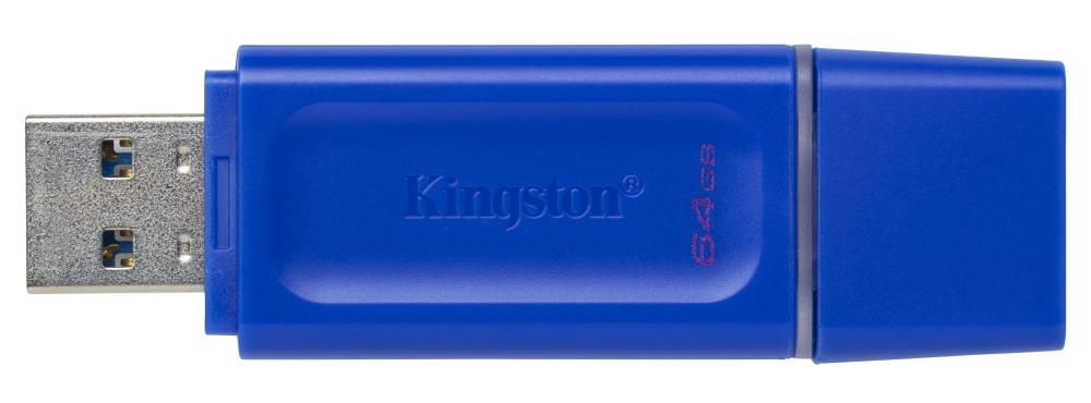 MEMORIA USB  KINGSTON 64 GB EXODIA 3.2 AZUL