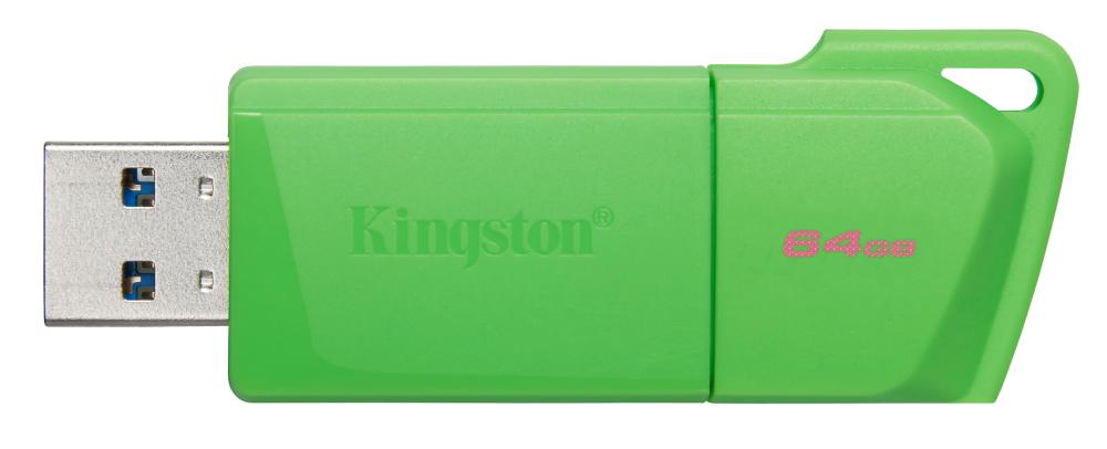 MEMORIA USB  KINGSTON 64 GB EXODIA M-VERDE LIMON