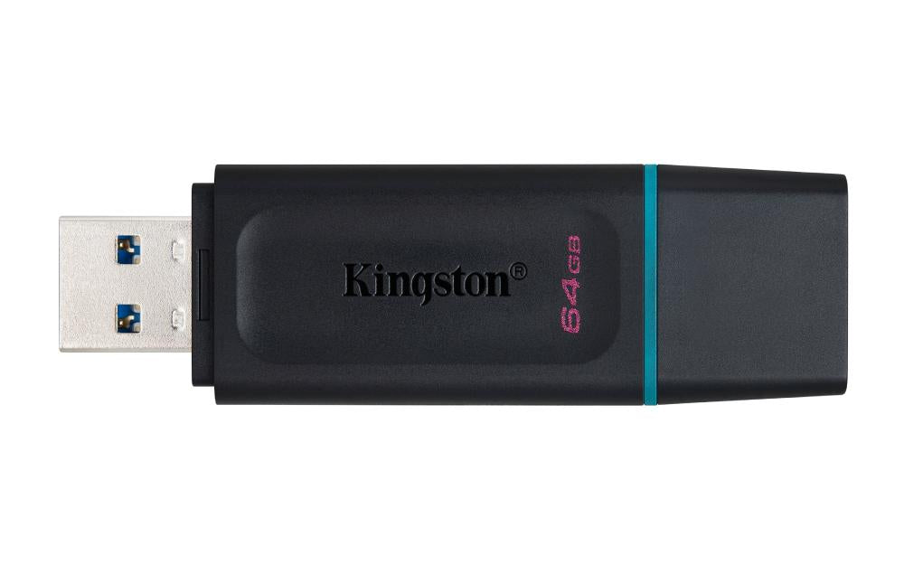 MEMORIA USB  KINGSTON 64 GB EXODIA 3.2 NEGRO
