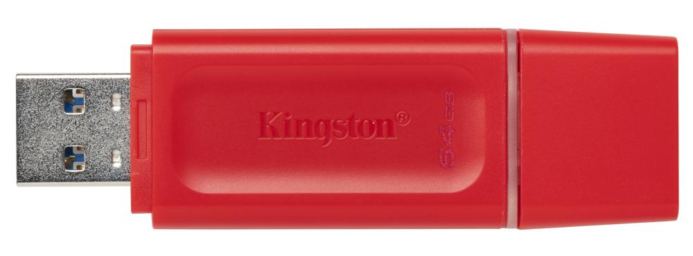 MEMORIA USB  KINGSTON 64 GB EXODIA 3.2 ROJO