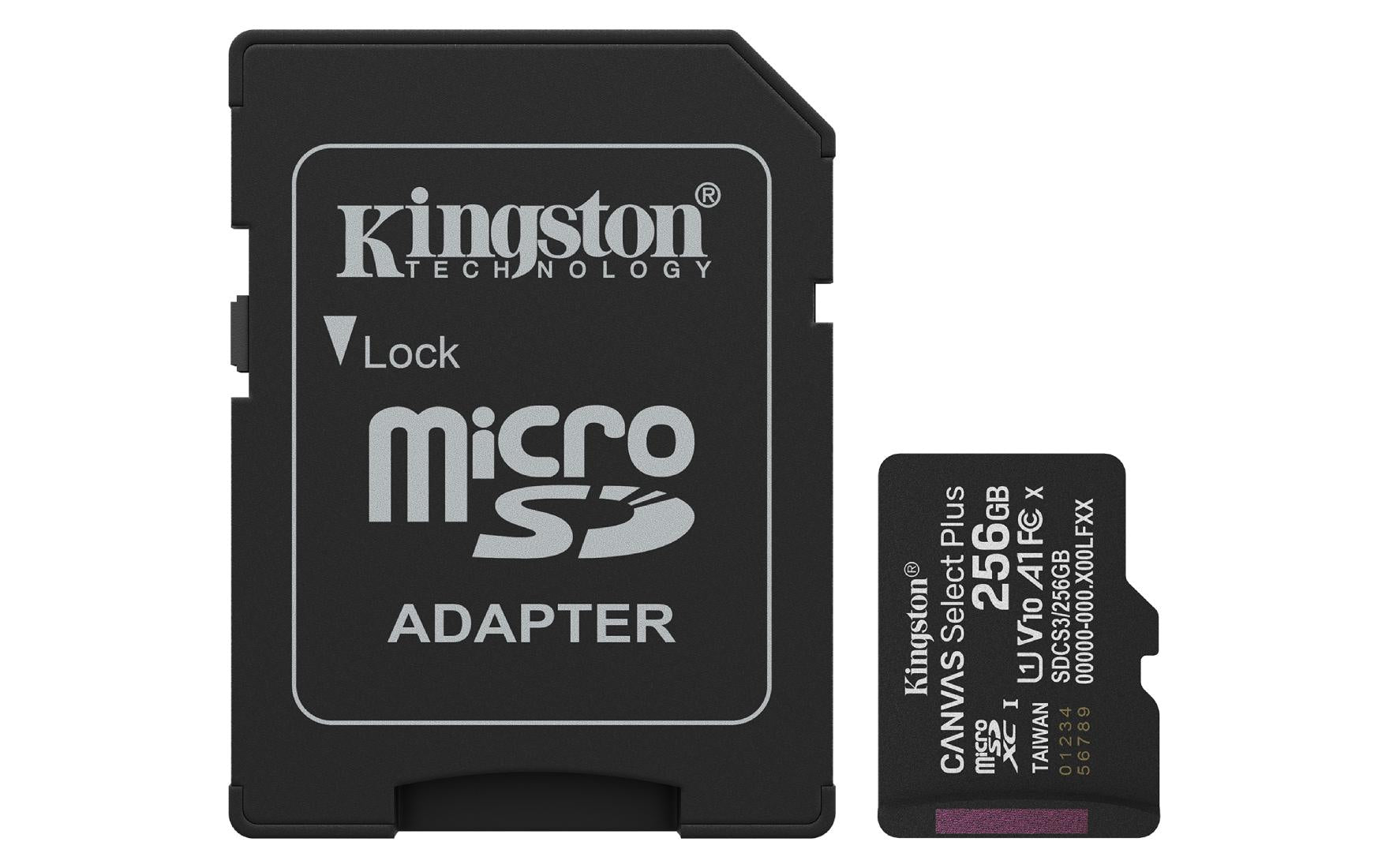 MEMORIA MICRO SD KINGSTON 256GB 150mbs V10