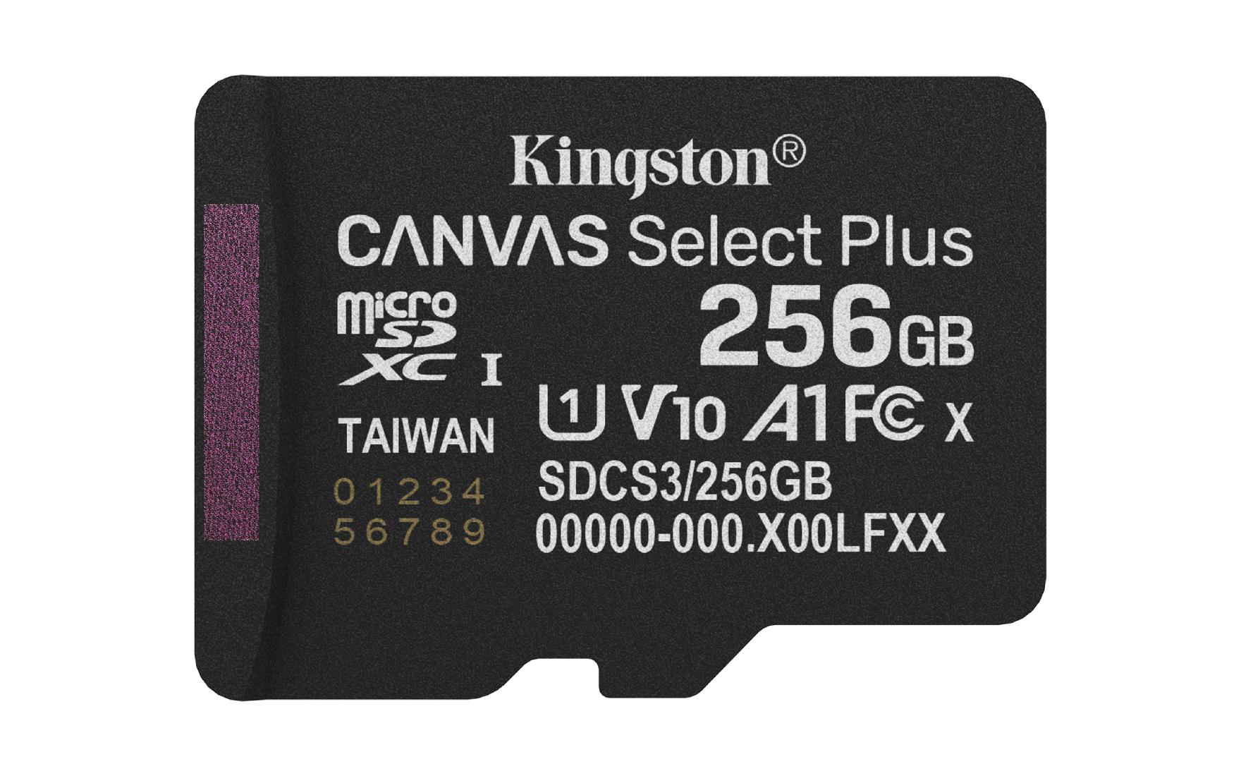 MEMORIA MICRO SD KINGSTON 256GB 150mbs V10
