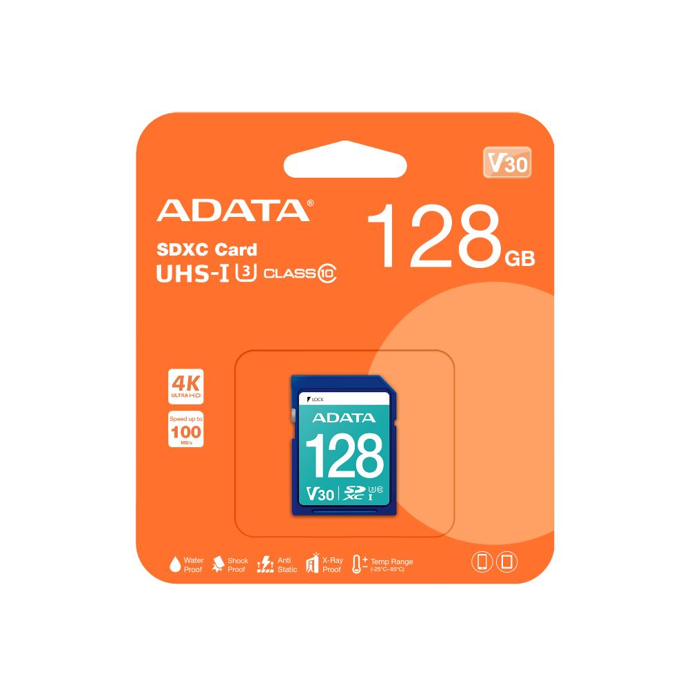 MEMORIA SD 128GB SDXC CARD UHS-I U3 CLASS 10 4K V30 100MB