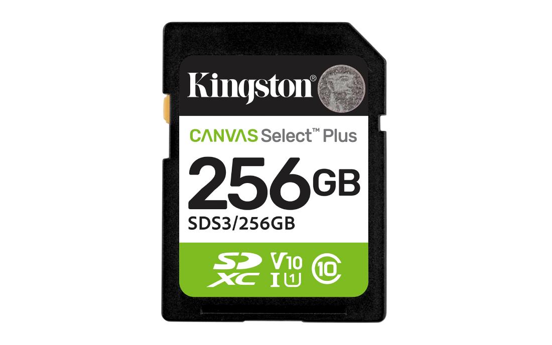 MEMORIA SD KINGSTON 256 GB CLASE 10 U1 150/MBS A1