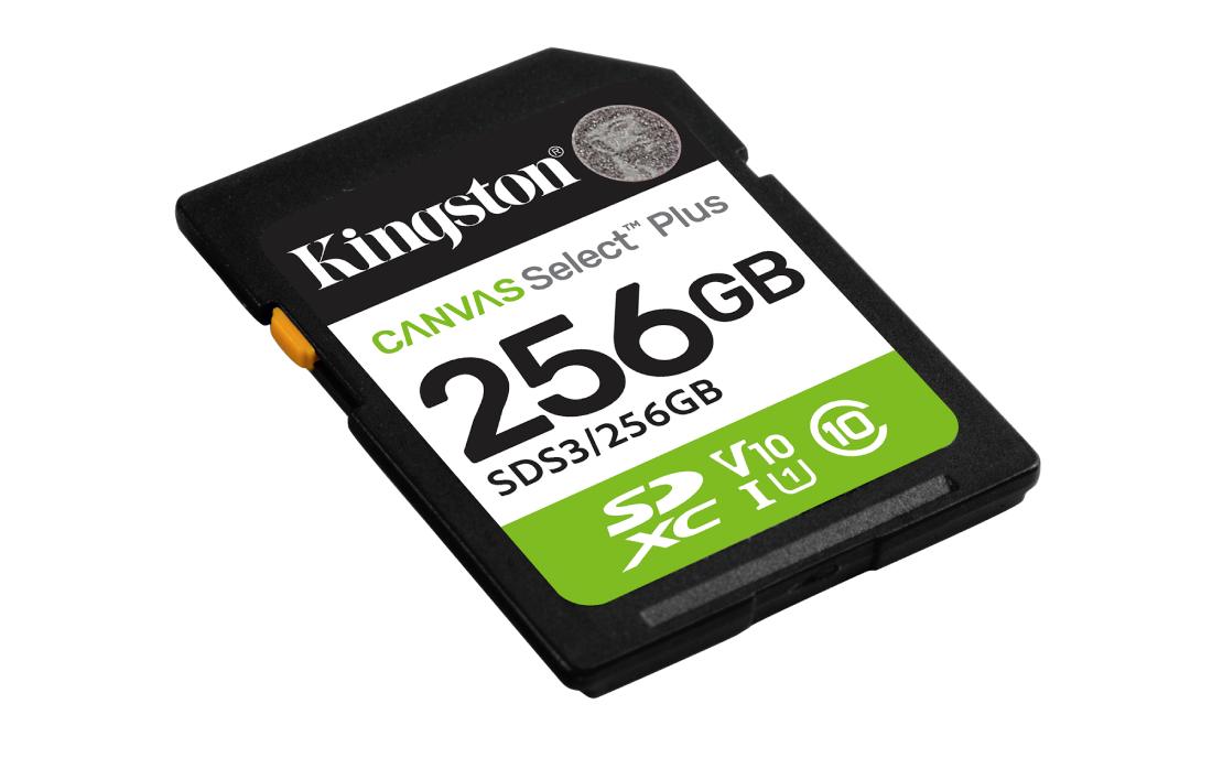 MEMORIA SD KINGSTON 256 GB CLASE 10 U1 150/MBS A1