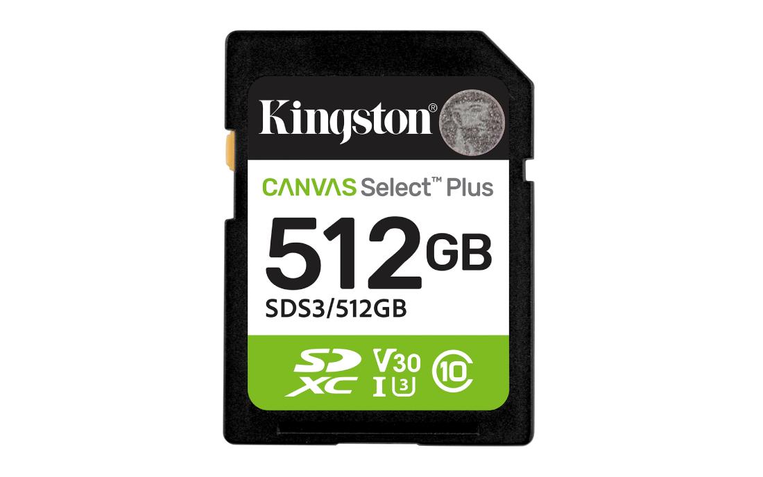 MEMORIA SD KINGSTON 512 GB CLASE 10 U1 150/MBS A1