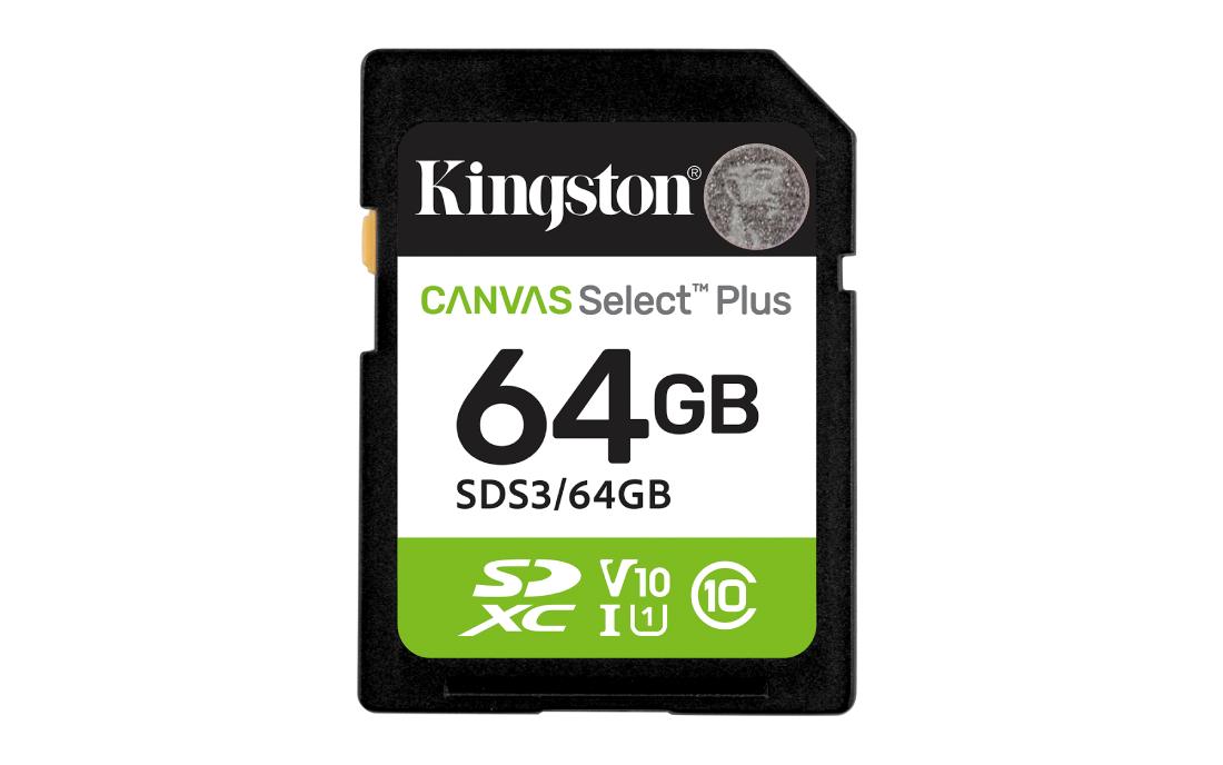 MEMORIA SD KINGSTON 64 GB CLASE 10 U1 100/MBS A1