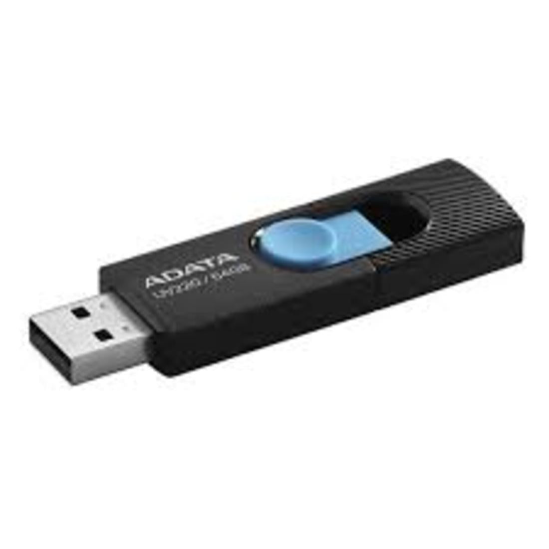 MEMORIA USB ADATA AUV220-64GB NEGRO/AZUL