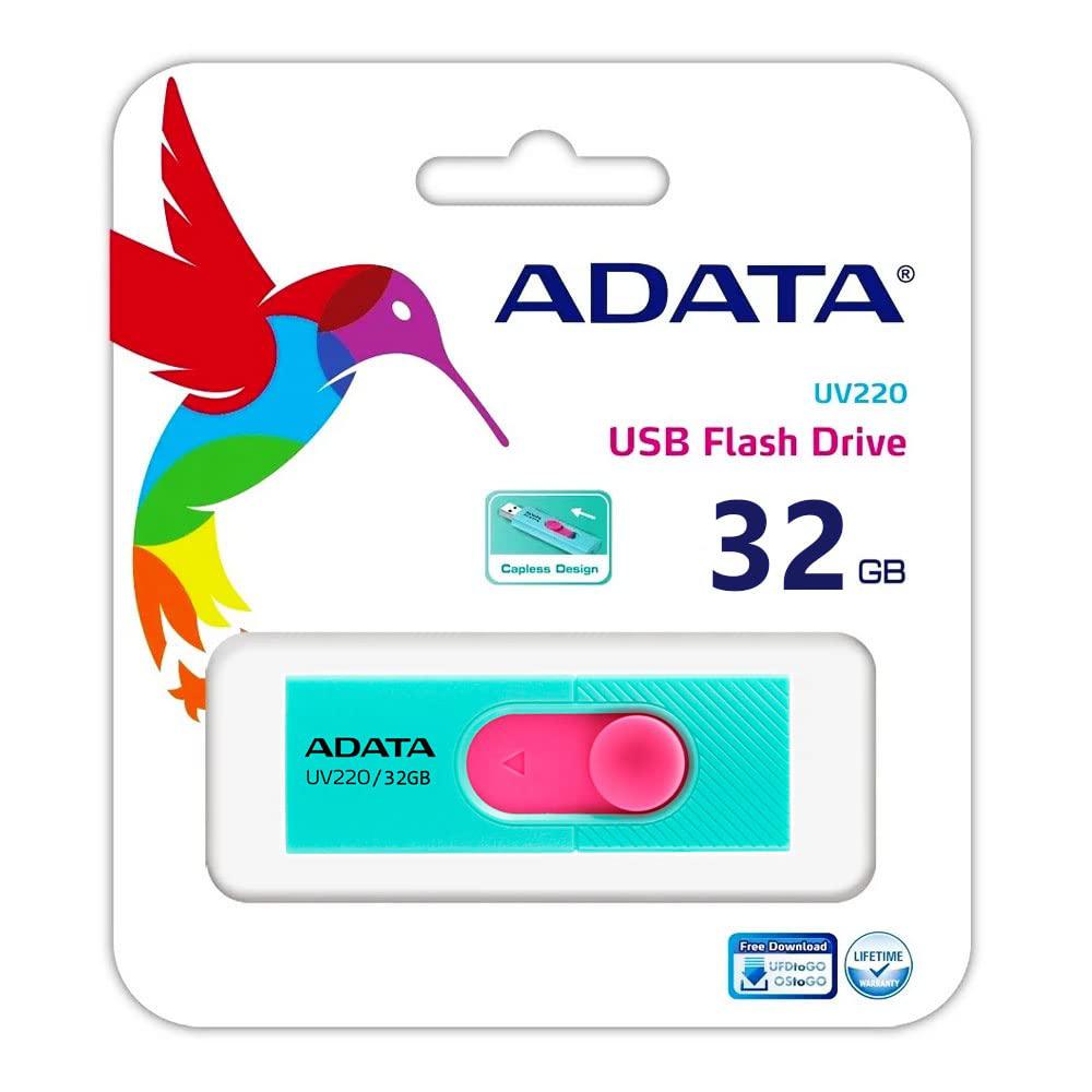 MEMORIA USB ADATA AUV220-64GB NEGRO/AZUL