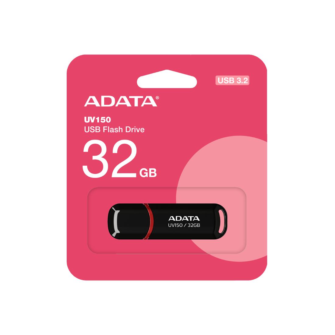 MEMORIA USB ADATA UV150 32GB 3.2 NEGRO