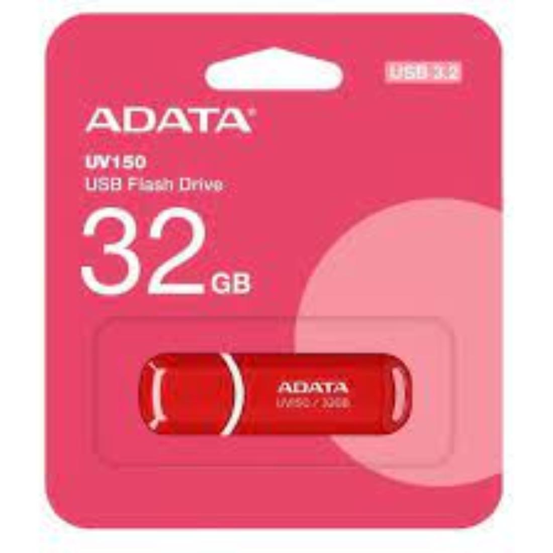 MEMORIA USB ADATA UV150 32GB 3.2 ROJO