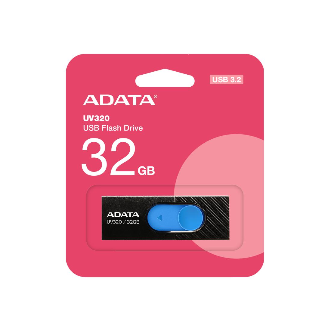 MEMORIA USB ADATA UV320 32GB 3.2 NEGRO/AZUL