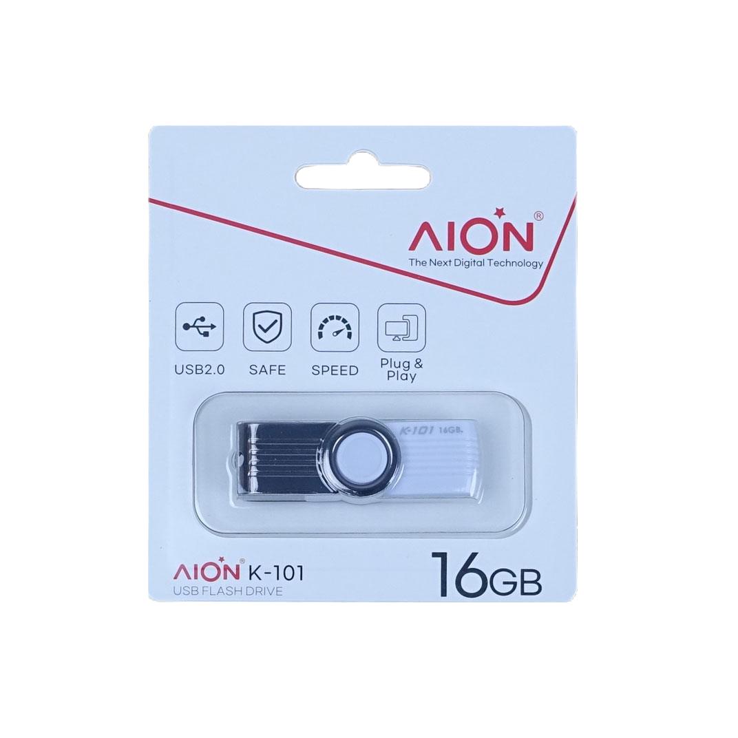 MEMORIA USB AION 16GB K101 PLASTICO COLOR  BLANCO
