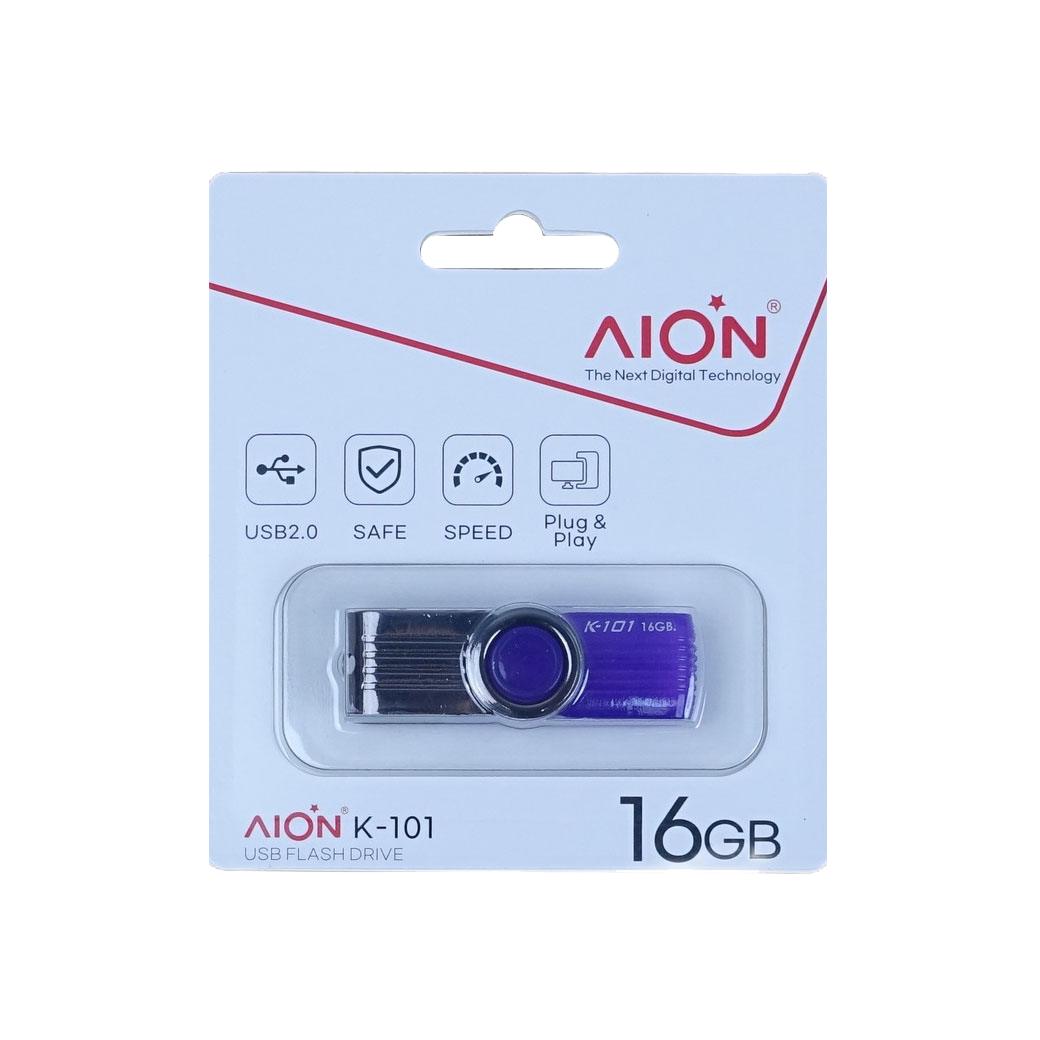 MEMORIA USB AION 16GB K101 PLASTICO COLOR  MORADO