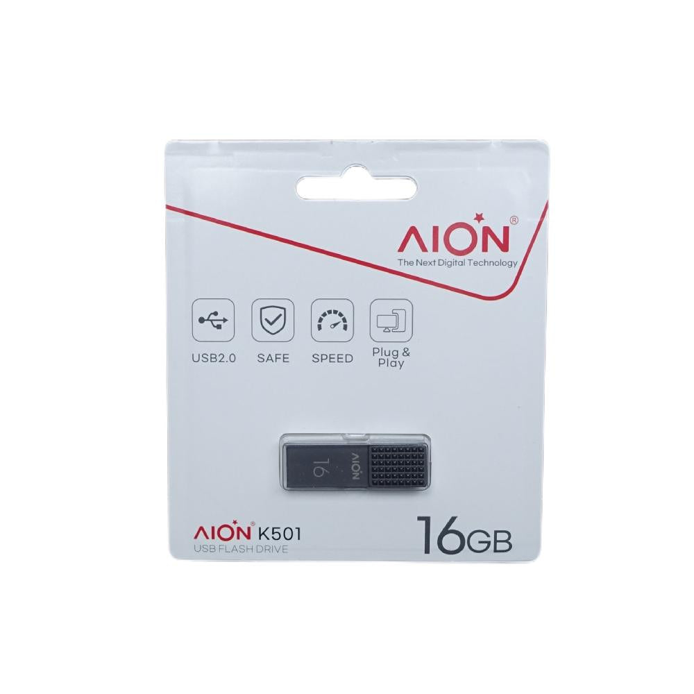 MEMORIA USB AION 16GB K501 2.0 METALICA
