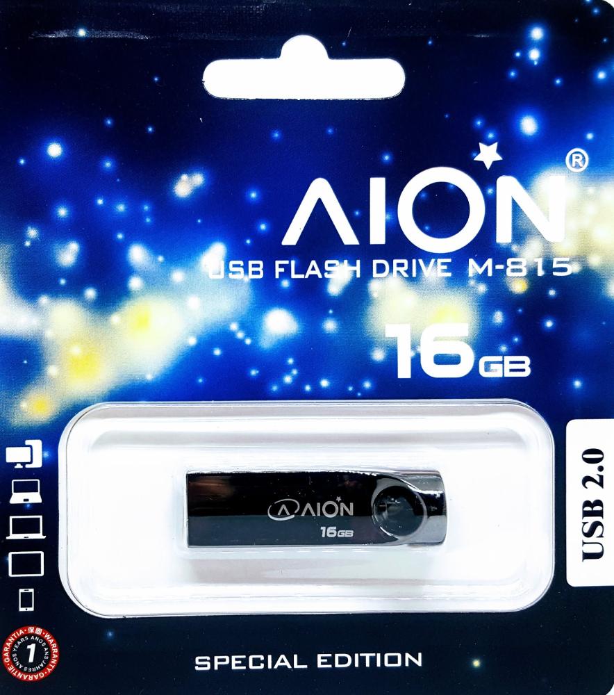 MEMORIA USB AION 16GB M815 METAL NON-GLOSSY-SILVER