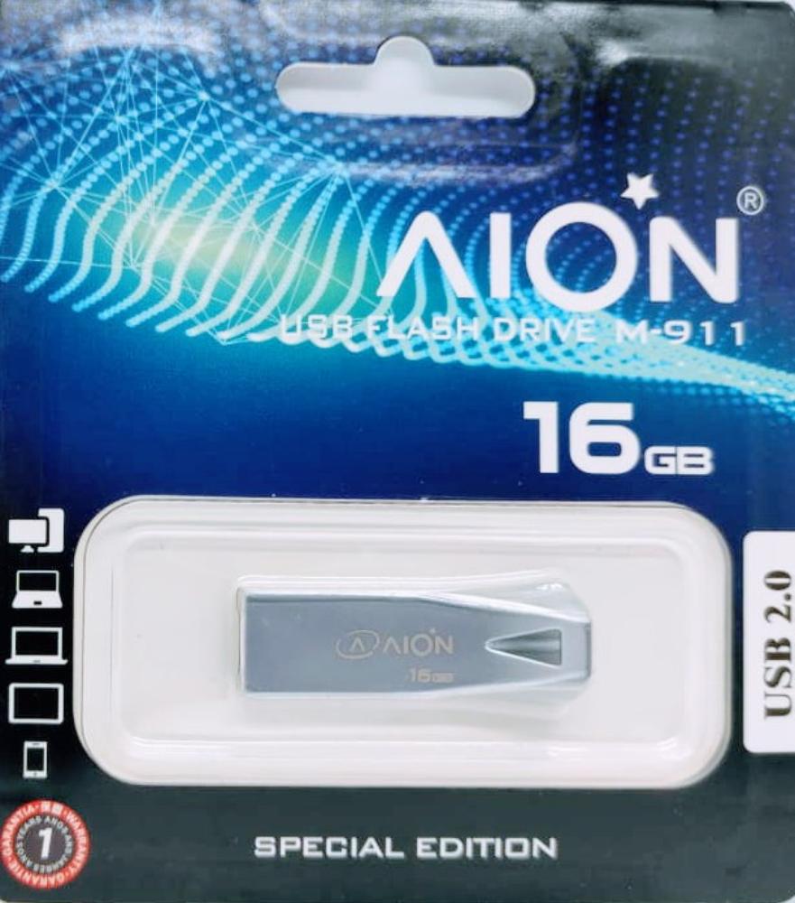 MEMORIA USB AION 16GB  M911 METAL-NON-GLOSSY SILVER