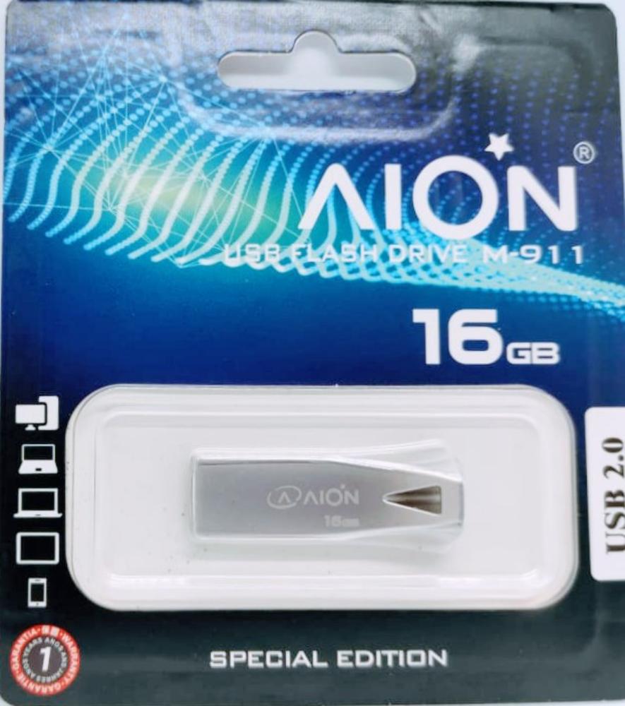 MEMORIA USB AION 16GB  M911 METAL-NON GLOSY CHROME
