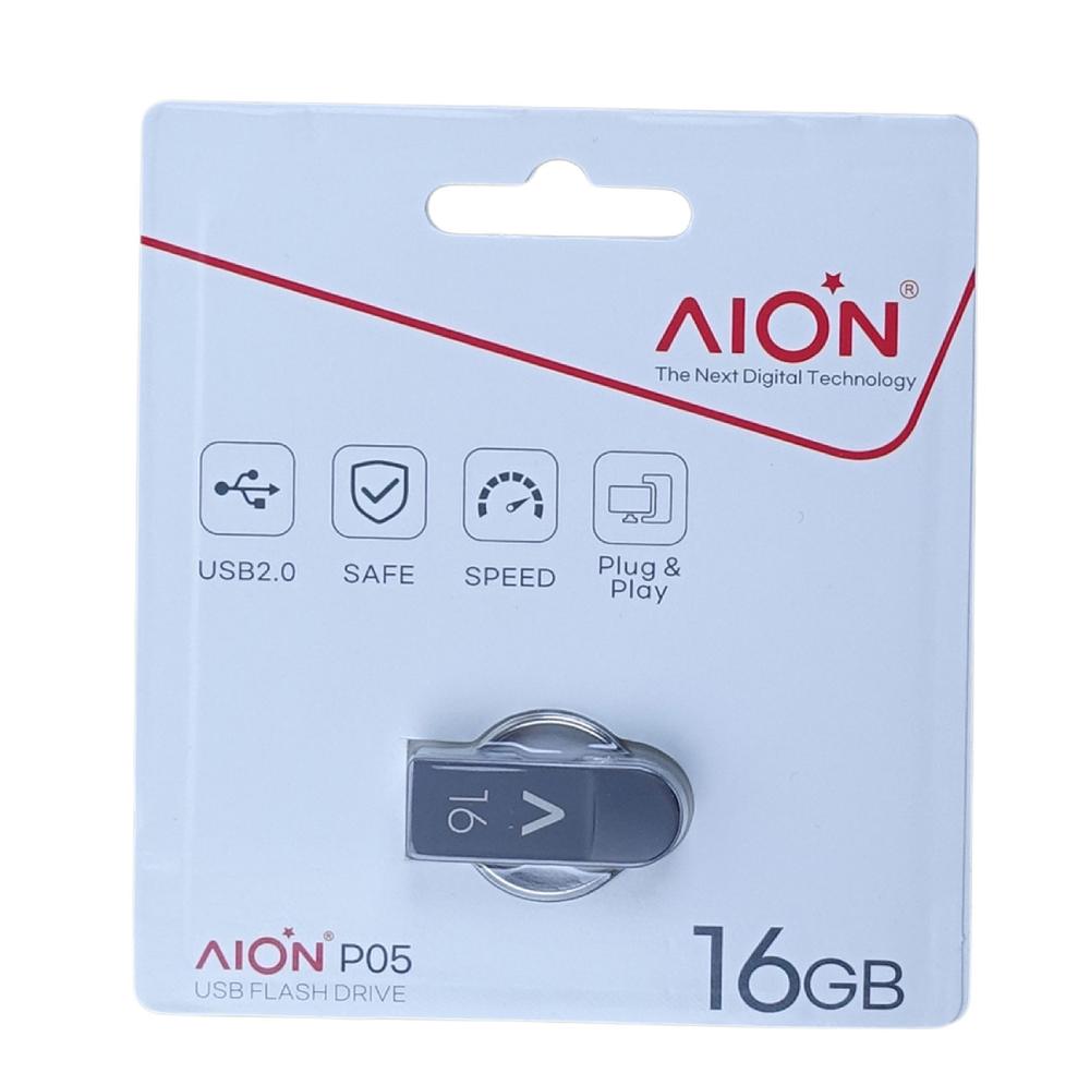 MEMORIA USB  AION 16GB P05 2.0 METALICA LLAVERO