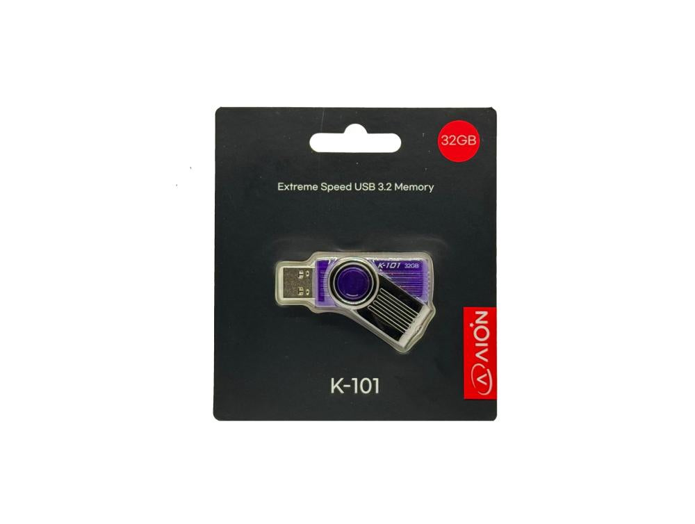 MEMORIA USB AION 32GB K101 3.2 PLASTICO COLOR MORADO