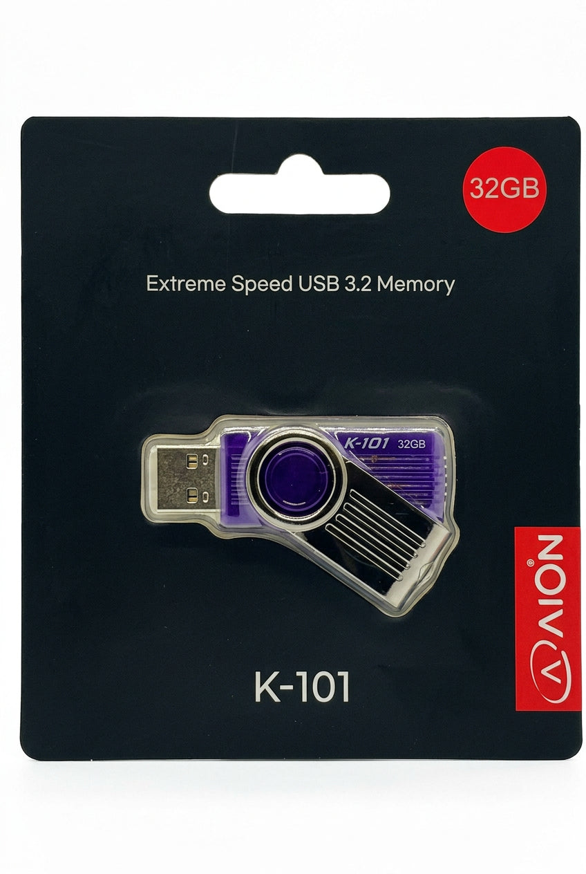 MEMORIA USB AION 32GB K101 3.2 PLASTICO COLOR MORADO