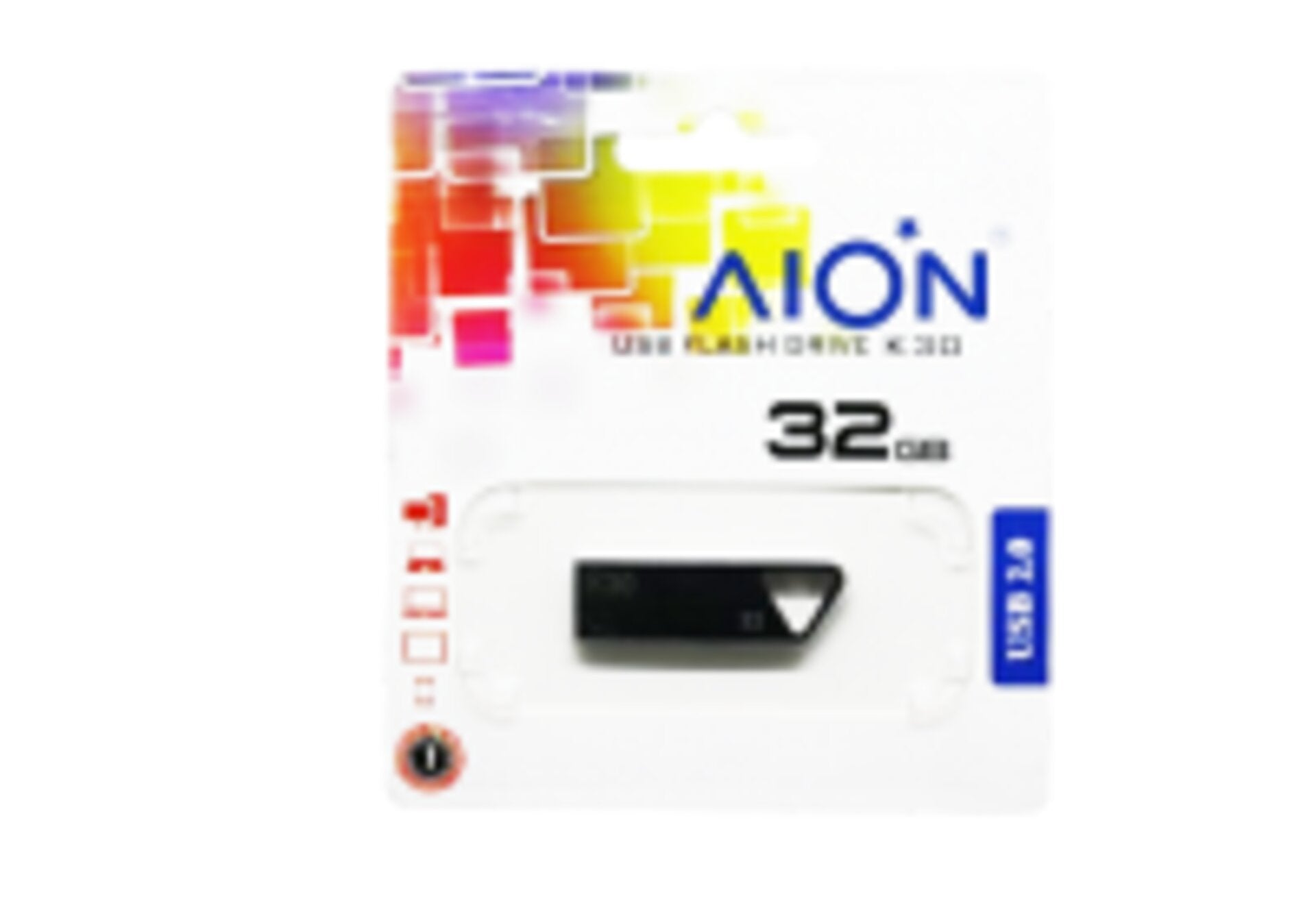 MEMORIA USB AION 32GB K30 METAL GLOSSY-CHROME